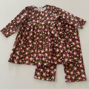 Zutano 12-18 Months Baby Girl Apple Chocolate Top Pants Set Outfit NWT